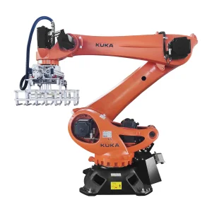 Intelligentize Robotic Intelligent High Speed Robotic Palletizer Carton Bag Case Packing Line KUKA Robot Palletizer