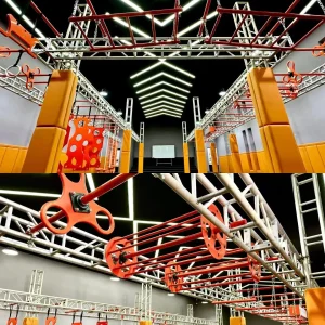 Customizable Indoor Playground Ninja Warrior Training Track Kit Boosts Child's Strength &amp; Agility