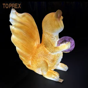 Toprex China Supplies Easter Commercial Zoo Park Display Decoration Mall 3D Squirrel Motif Lights