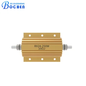 Aluminum Braking Wirewound Resistor Resistance Rx24 100W12rj Braking Resistor VFD