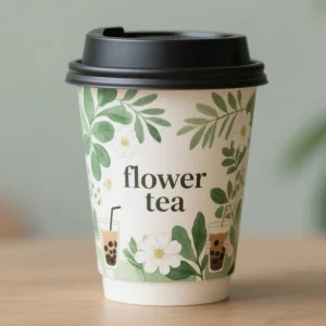 Levar 450ml Descartáveis 16oz Forro de PE Copos de Papel para Bebidas Frias Chá de Leite