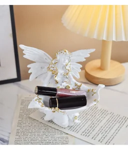 Resin Craft Angel Storage Box Home Decoration Accessories Key Clutter Organizer Decorative Items