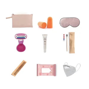 Kit de viaje de maleta dura desechable para mujeres