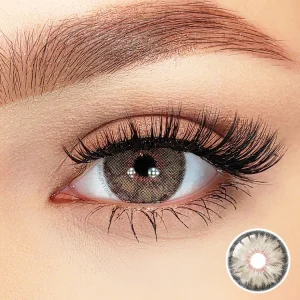 Reduced Pupil Contact Lenses Siri Simulated Iris Nasar Brown 14.2 Yearly Eye Color Changing Non Prescription Color Contact Lens