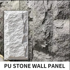 Environmentally Friendly Outdoor Decorative Wall Panel PU Stone
