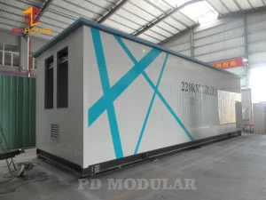 Contenedor de sala de máquinas generadoras especiales