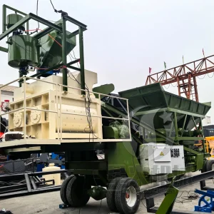 Mobile Ready Mix Mini Asphalt Concrete Mixing Mixer Batching Plant Yhzs25/35/50 M3/H for Rural Road Construction Tasks