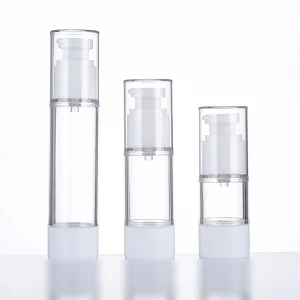 Refillable Airless Pump Bottle 30ML 50ML Airless Cream Bottle with Cap