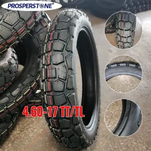 Rubber Tubeless Tyres Super Wear-Resistant Run-Flat Motorcycle Tires/Tyres 4.60-17