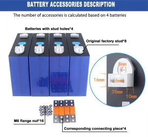 Yixin Rechargeable 3.2V Prismatic Lithium Iron Phosphate (LiFePO4) Battery Cells LFP 280K MB30 MB31 Blue 330Ah/314Ah/306Ah/280Ah