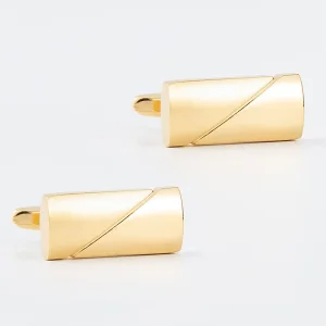 Rectangle Gold Cufflinks
