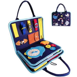 Hot Sell Developing Sensory Toy Busy Board Montessori Toy for Fine Motor Skills