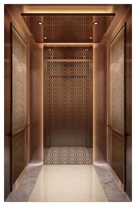 Titanium Mirror Etching Stainless Steel Passenger Elevator with Good Quality