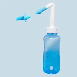 Frasco de Lavagem Nasal Pot de Neti Rinite Irrigador Nasal 300ml/500ml