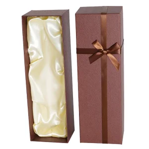 Custom Logo Rigid Carton Red Wine Single Bottle Box