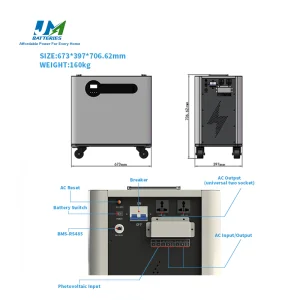 China Manufacturer Wholesale Price All in One 51.2V 5kw 10kw Hybrid Inverter LiFePO4 Lithium Battery 48V 200ah 300ah for Home Solar Energy Storage System