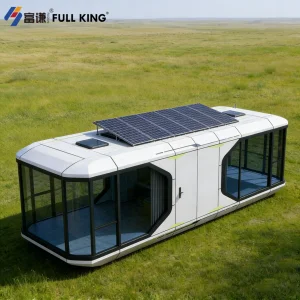 Modern Capsule House 2 Bedroom Room Movable Prefabricated House Space Capsule Hotel Smart Mobile Steel With Kitchen