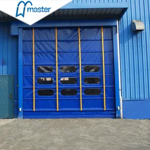 Master Well Wholesale Electric Roll up Fast Action Automatic PVC High Speed Stacking Door for Warehouse