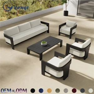 Eco-Friendly Recycled Aluminum Outdoor Sofa Set