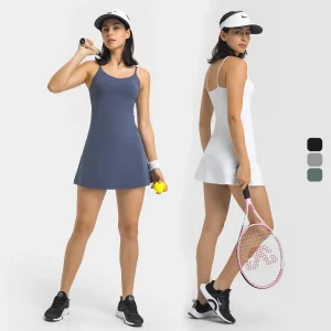 Vestido de Tênis Feminino para Academia de Golfe Secagem Rápida