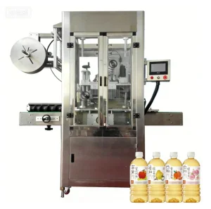 24000bph High Speed Automatic Heat Film Can Jars Plastic Round Bottles Shrink Sleeve Labeling Machine