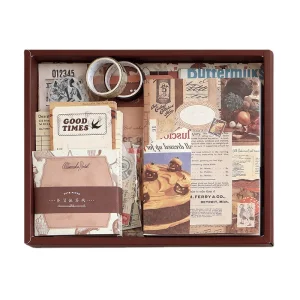 Modern Scrapbooking Supplies Kit A6 Grid Notebook DIY Journaling Stationery Eco-friendly 155 Pcs Personalized Personal Gift Set