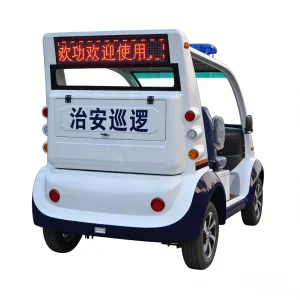 48V Residential Electric Patrol Vehicle Quiet 80km Range for Neighborhood Watch