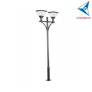 Xindeco 20W Solar LED Garden Light 180-200lm/W Poly Crystalline Panel 3.2V 20Ah IP65 Aluminum Alloy 5-Year Warranty Auto