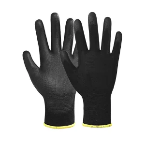Black Thin Anti-Static ESD PU Anti Slip Work Safety Gloves