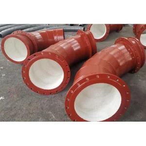 Alumina Ceramic Lined Wear Resistant Steel Pipe Wear Resistant Lining Elbow Bend Pipe