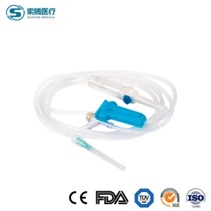 Juego de transfusión de plaquetas Sunton China, fabricación de juego de venas del cuero cabelludo, set médico desechable estéril de alta calidad, set de infusión para alimentación enteral con espiga