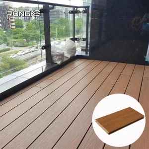 High Quality Solid Engineered Wood Plastic WPC Composite Covering Floor Board Wear-Proof for Terrace Decking