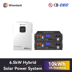 Home ESS Power Kit 51.2V 100Ah Rack Mount Battery 10kWh With 6.5kW Solar Inverter UL1973 UL9540A For Backup Application