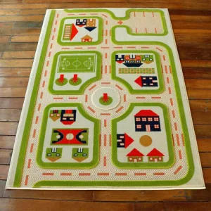 High Quality Non-Slip Child Playmat Area Rug Highway City Traffic Playroom Carpet Rug for Bedroom