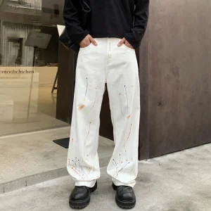 Calça de Algodão Fashion Vintage com Gradiente