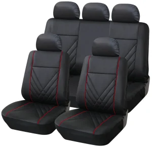 AG-S458 Luxury Water-Resistant Synthetic Leather (faux leather) Car Seat Cover