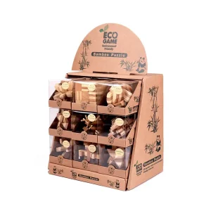 Early Education Chinese Classical IQ Wooden Lock Puzzles