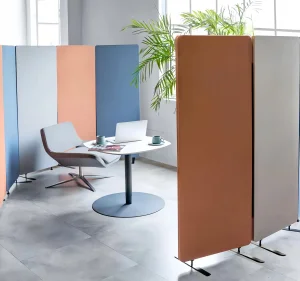 Premium Pet Felt Acoustic Sound-Absorbing Panels Floor-Standing Dividers with Fire-Retardant Properties for Safety Compliance