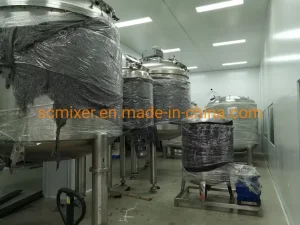 500L Máquina de Mezcla Cosmética de Elevación Homogeneizador de Vacío Emulsificador para Crema de Loción de Acero Inoxidable Mayonesa Gelatina de Petróleo