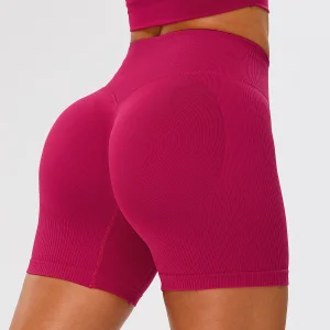 Women's Seamless Nylon Scrunch Butt Biker Shorts