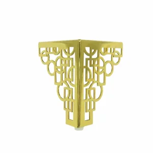 Copper Coin Pattern Metal Cabinet Legs