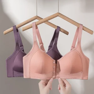 Adjustable Wide Strap Front Close Bra