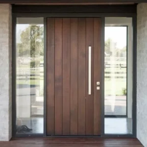 Foshang Factory Hot Sale Popular Custom Entrance Wood Door for Commercial Building