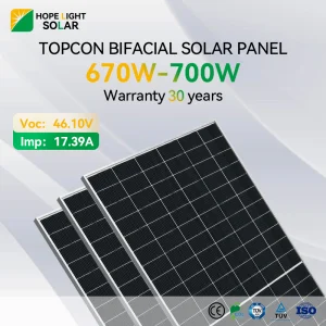 Hot Sale PV Solar Panel 500W 550W 600W 700W with CE TUV Certificated High Power Panels for Commercial and Industry Use