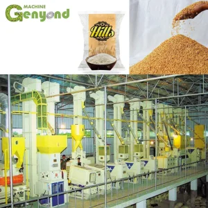 Línea de producción completa de procesamiento de arroz 10ton por día