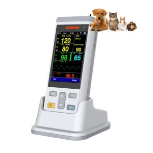 Veterinary Vital Monitor Animal Patient Monitor Portable Handheld SpO2 Patient Monitor