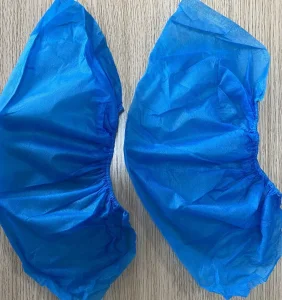 Factory Ready to Ship Blue Disposable Non Woven Shoe Cover Cleanroom