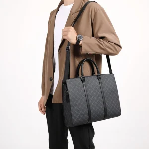 Luxury Leather Laptop Briefcases for Men