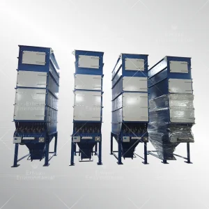 Auto Pulse Jet Flat Baghouse Cleaning System Dust Filter for Carbon Black Dust