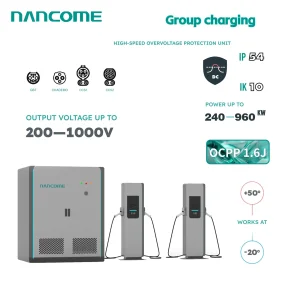 Nancome Megawatt Liquid-Cooled Charging Station System for Heavy Duty EV Transport